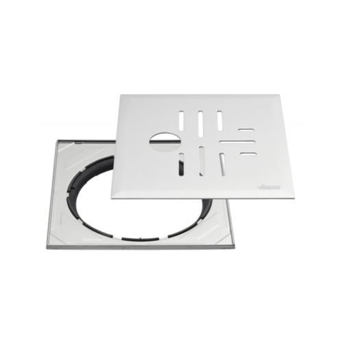 Vieser Classic+ grating with adjustable steel frame 197×197 Ø32